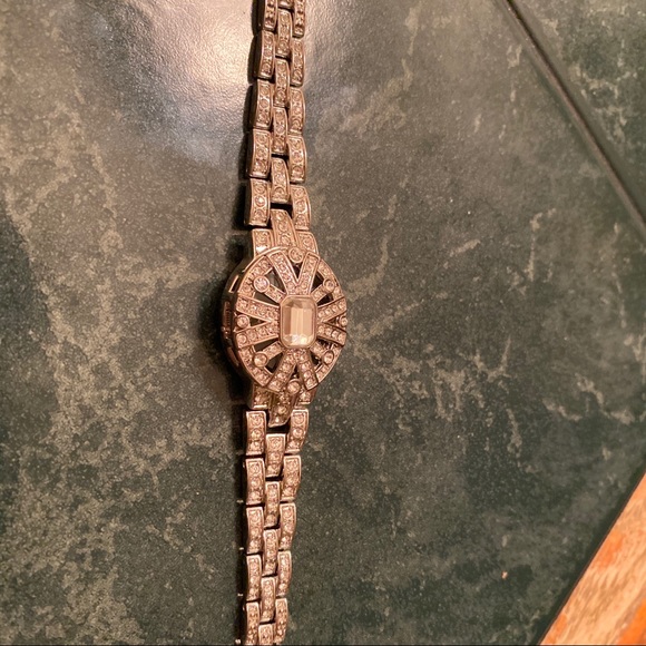 Art Deco diamond and quartz watch - Picture 3 of 7